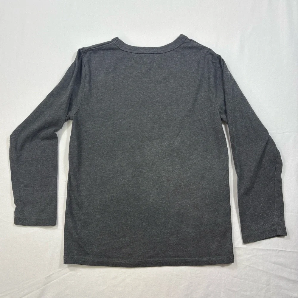The Children’s Place Dark Grey Long Sleeve Orange Legend Status Graphic Tee